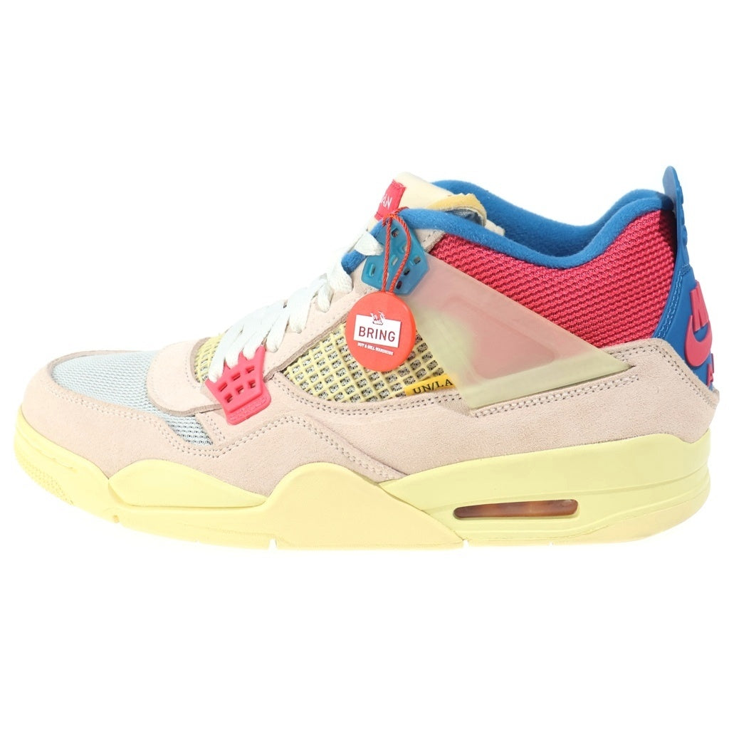 NIKE(ナイキ) ×UNION AIR JORDAN 4 GUAVA ICE ユニオン エアジョーダン4 グァバアイス ハイカットスニーカー マルチカラー US10.5/28.5cm DC9533-800
