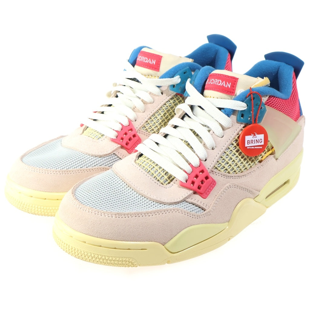 NIKE(ナイキ) ×UNION AIR JORDAN 4 GUAVA ICE ユニオン エアジョーダン4 グァバアイス ハイカットスニーカー マルチカラー US10.5/28.5cm DC9533-800