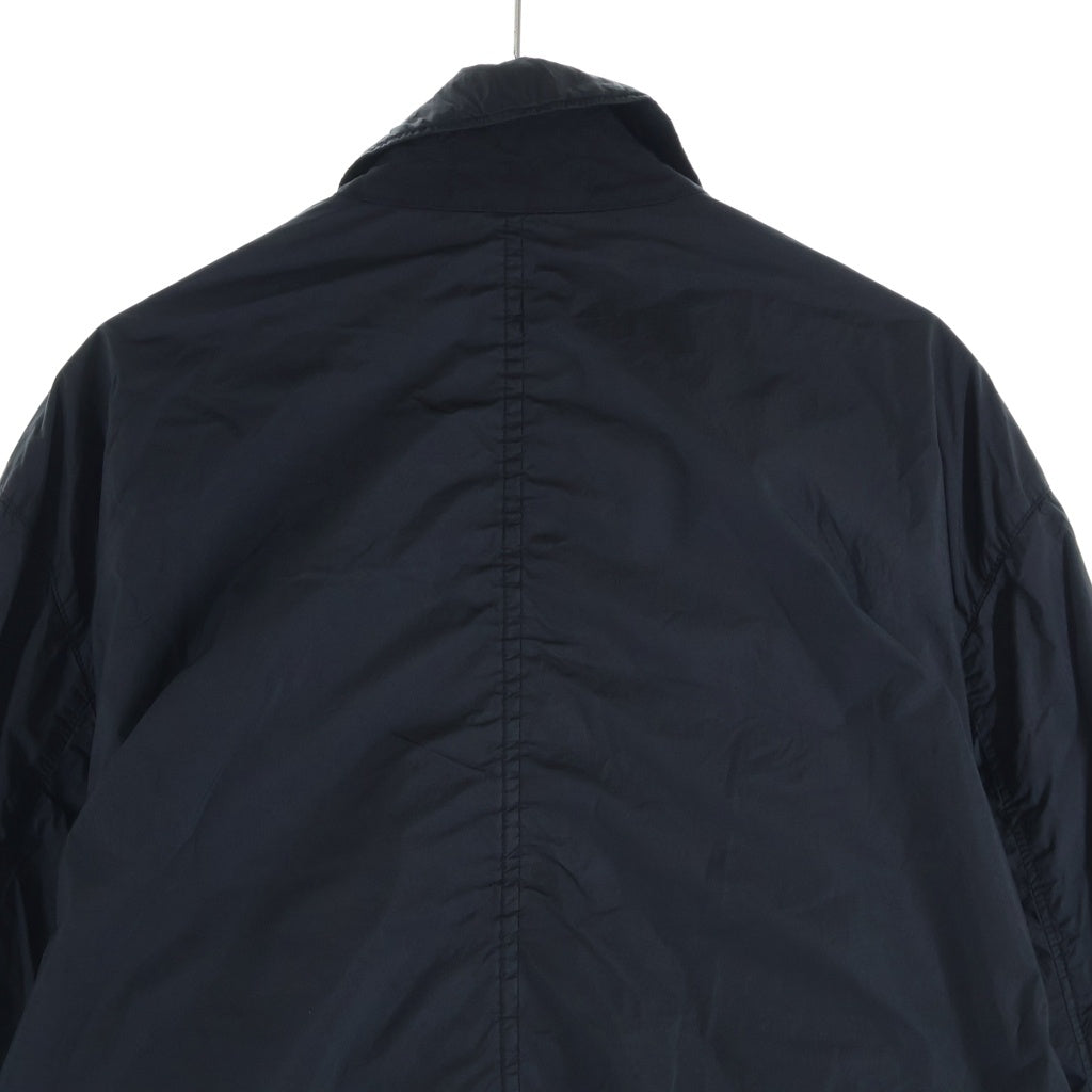 STONE ISLAND(ストーンアイランド) GARMENT DYED CRINKLE REPS ガーメントダイ クリンクル レップス ジップアップ ナイロンジャケット ブラック 731510123