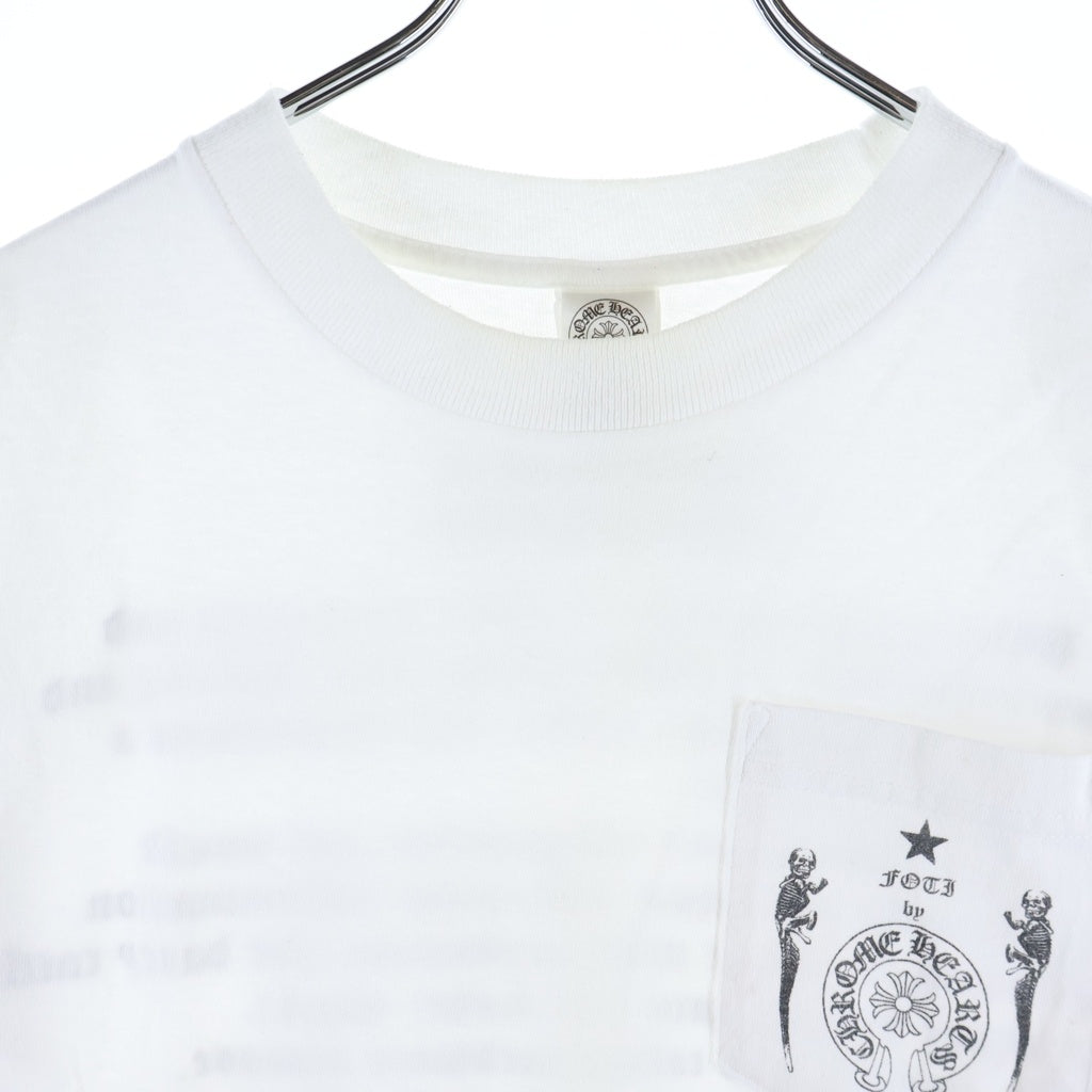 CHROME HEARTS(クロムハーツ) OLD FOTI S/S TEE オールド フォティバックプリント クルーネック半袖Tシャツ カットソー ホワイト