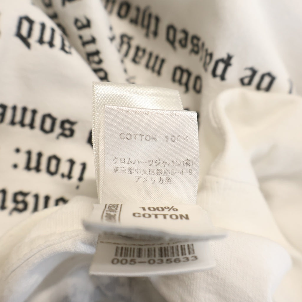CHROME HEARTS(クロムハーツ) OLD FOTI S/S TEE オールド フォティバックプリント クルーネック半袖Tシャツ カットソー ホワイト