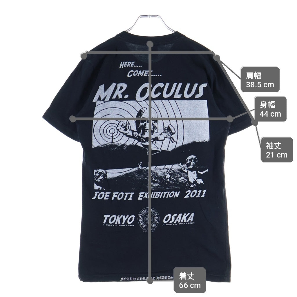 CHROME HEARTS(クロムハーツ) OLD JOE FOTI EXHIBITION S/S TEE オールド フォティバックプリント クルーネック半袖Tシャツ カットソー ブラック