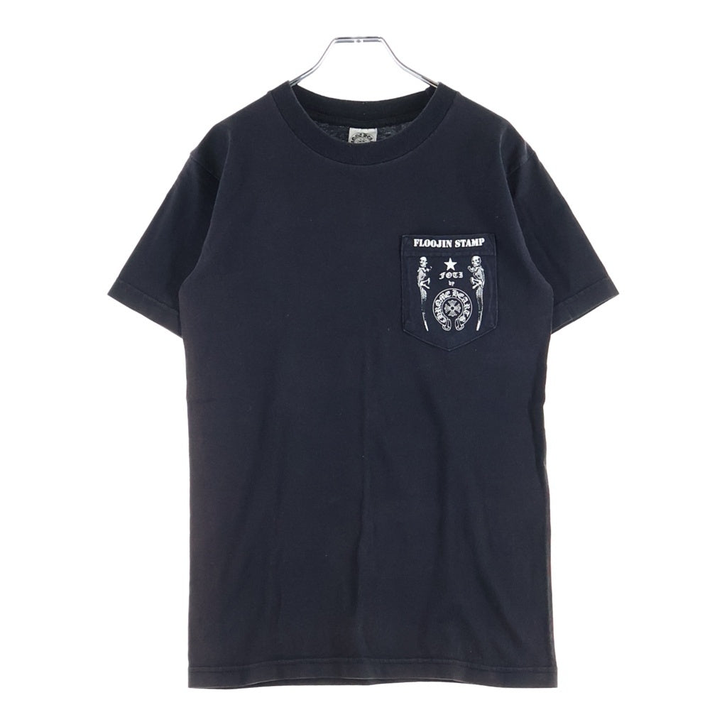 CHROME HEARTS(クロムハーツ) OLD FOTI FLOOJIN STAMP S/S TEE オールド フォティバックプリント クルーネック半袖Tシャツ カットソー ブラック