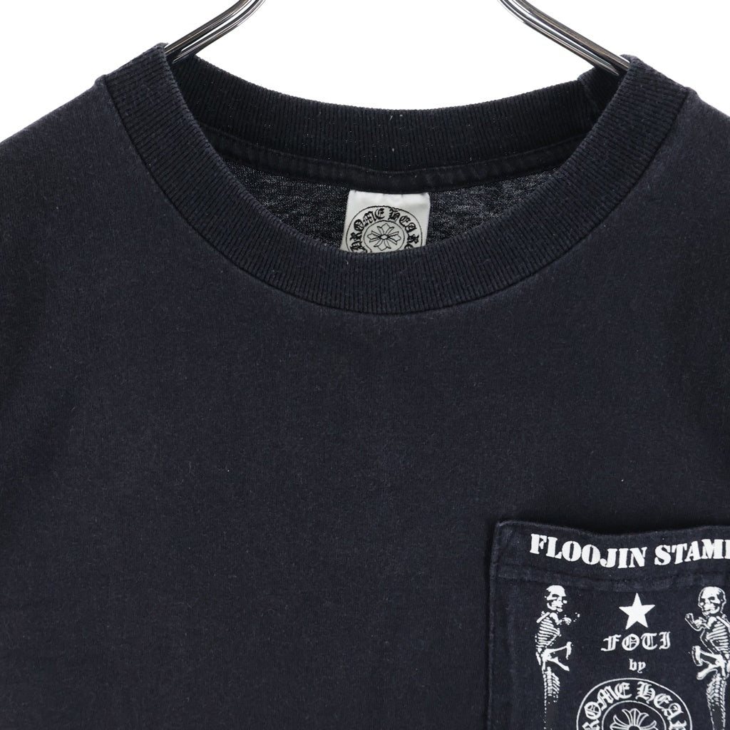 CHROME HEARTS(クロムハーツ) OLD FOTI FLOOJIN STAMP S/S TEE オールド フォティバックプリント クルーネック半袖Tシャツ カットソー ブラック