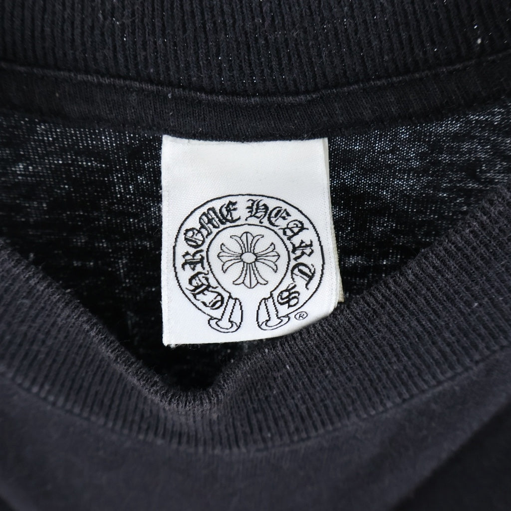 CHROME HEARTS(クロムハーツ) OLD AMERICAN FLAG DAGGER S/S TEE オールド 星条旗 ダガープリント クルーネック半袖Tシャツ カットソー ブラック