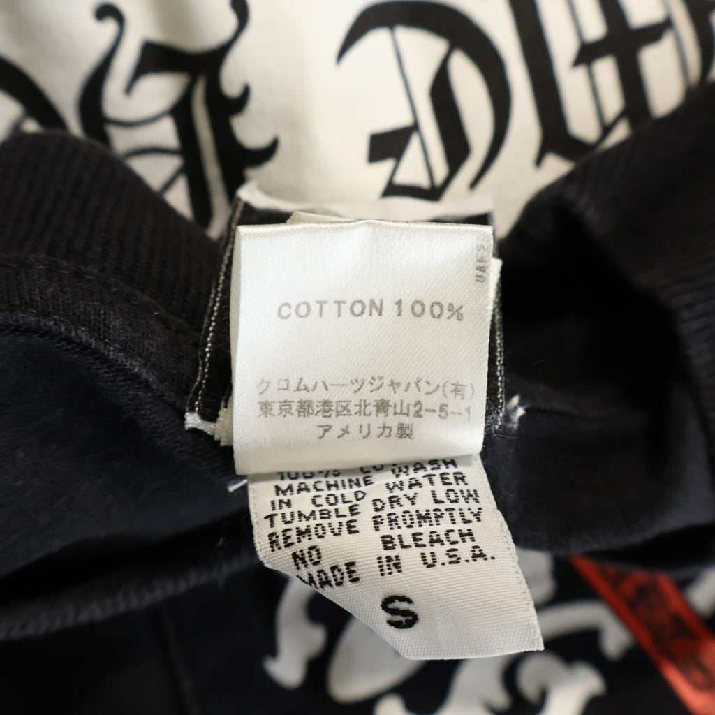 CHROME HEARTS(クロムハーツ) OLD オールド 銀座店オープン記念 ヴァインダガープリント クルーネックT半袖 カットソー ブラック