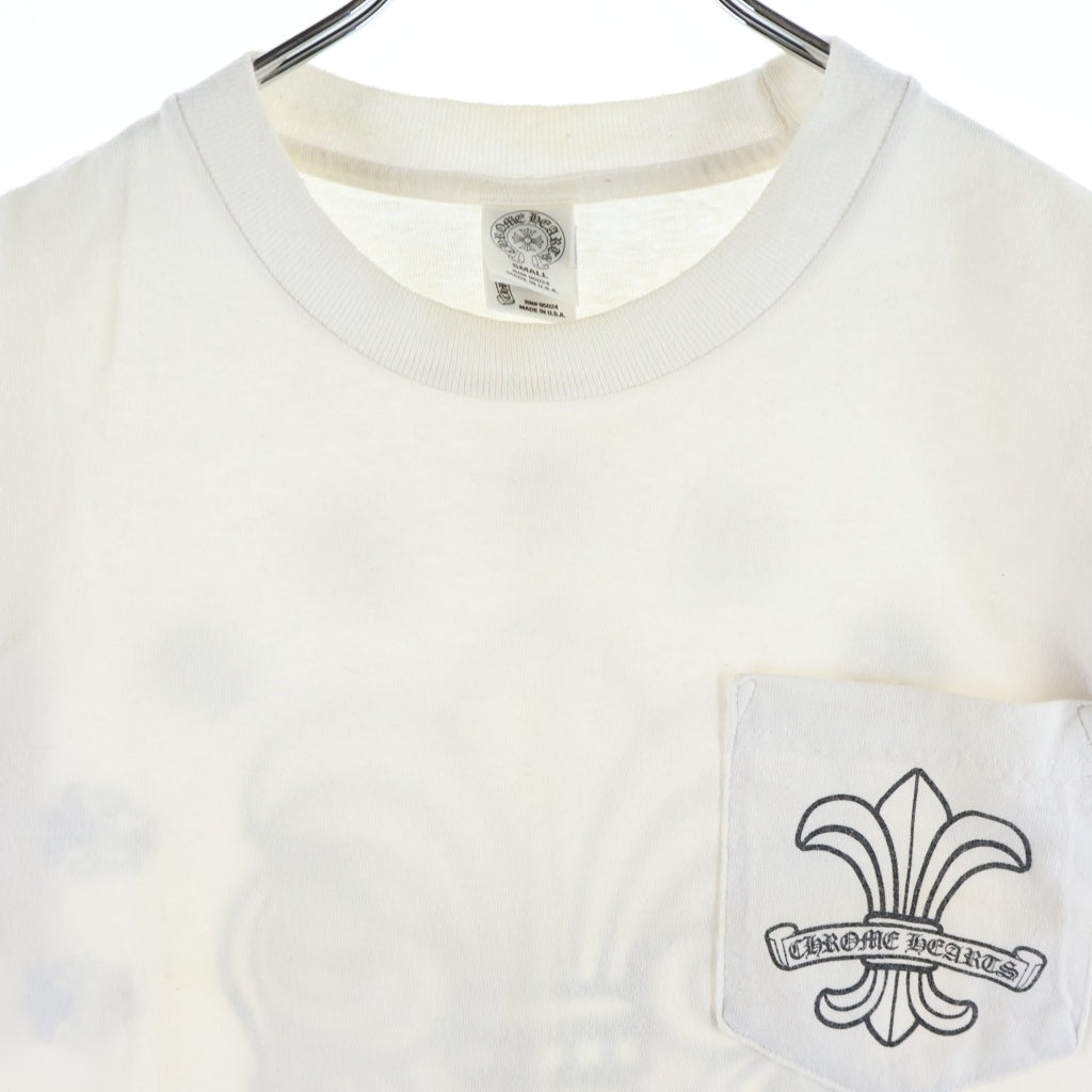 CHROME HEARTS(クロムハーツ) OLD S/S オールド BSフレアサークルプリント クルーネック半袖Tシャツ カットソー ホワイト