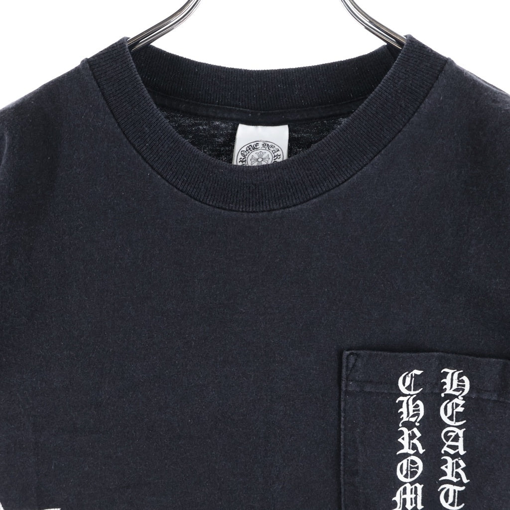 CHROME HEARTS(クロムハーツ) OLD T-BAR S/S オールド Tバー スタープリント クルーネック半袖Tシャツ カットソー ブラック