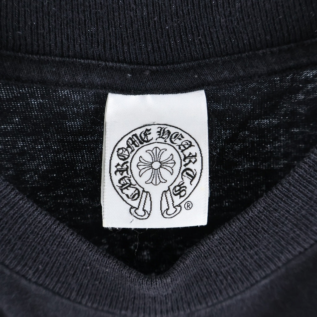 CHROME HEARTS(クロムハーツ) OLD T-BAR S/S オールド Tバー スタープリント クルーネック半袖Tシャツ カットソー ブラック
