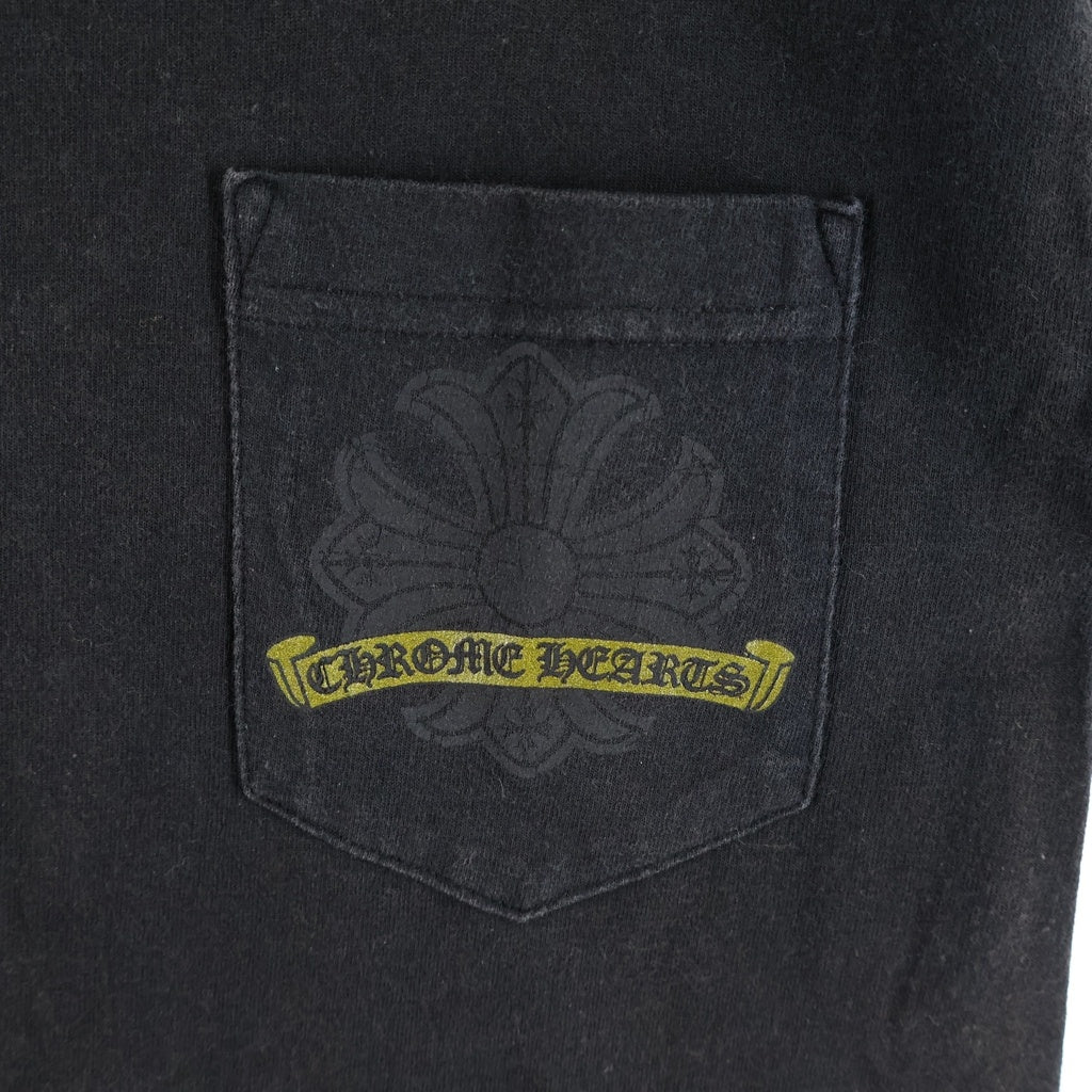 CHROME HEARTS(クロムハーツ) OLD CH PLS HORSESHOE S/S TEE オールド CHプラス ホースシュープリント クルーネック半袖Tシャツ カットソー ブラック/ゴールド