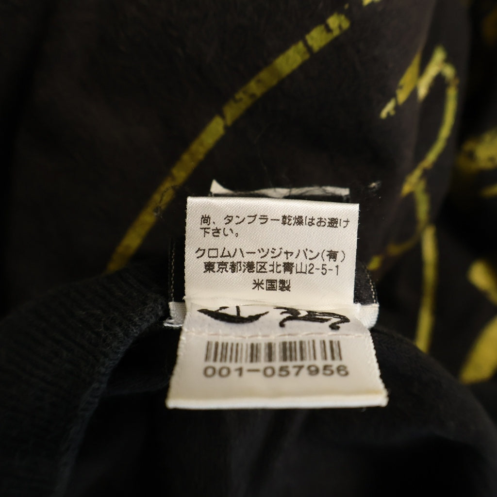 CHROME HEARTS(クロムハーツ) OLD CH PLS HORSESHOE S/S TEE オールド CHプラス ホースシュープリント クルーネック半袖Tシャツ カットソー ブラック/ゴールド