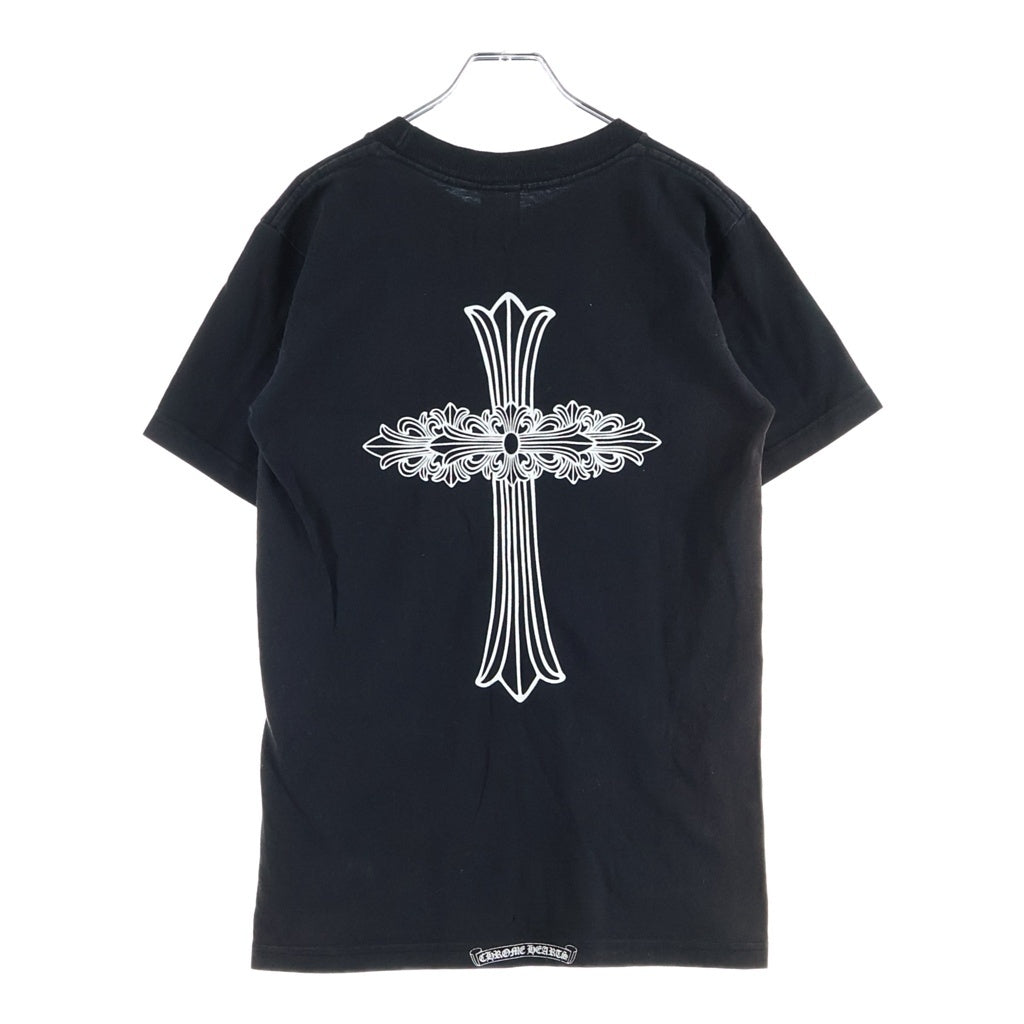 CHROME HEARTS(クロムハーツ) OLD FLORAL CROSS S/S TEE オールド フローラルクロスプリント クルーネック半袖Tシャツ カットソー ブラック
