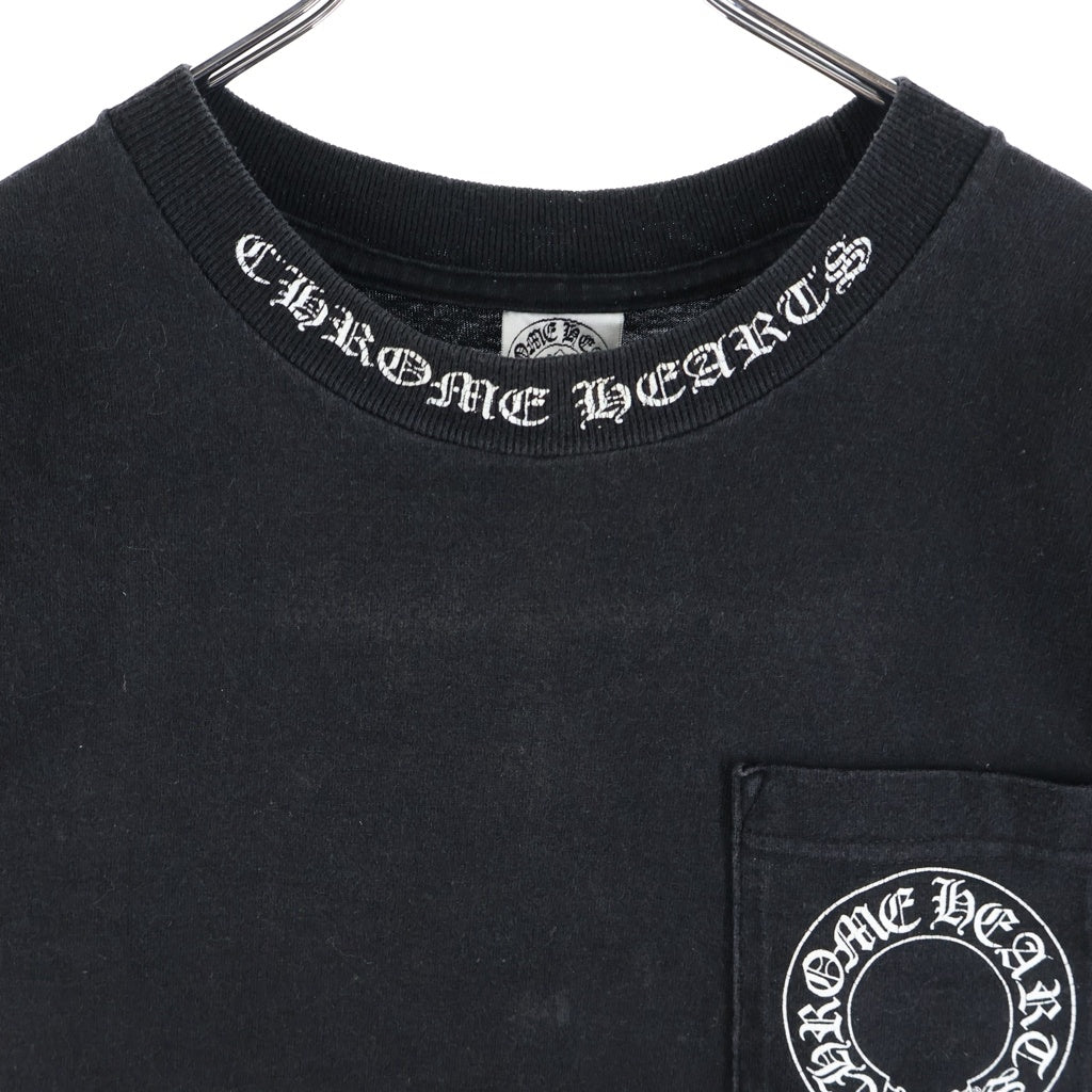 CHROME HEARTS(クロムハーツ) OLD FLORAL CROSS S/S TEE オールド フローラルクロスプリント クルーネック半袖Tシャツ カットソー ブラック
