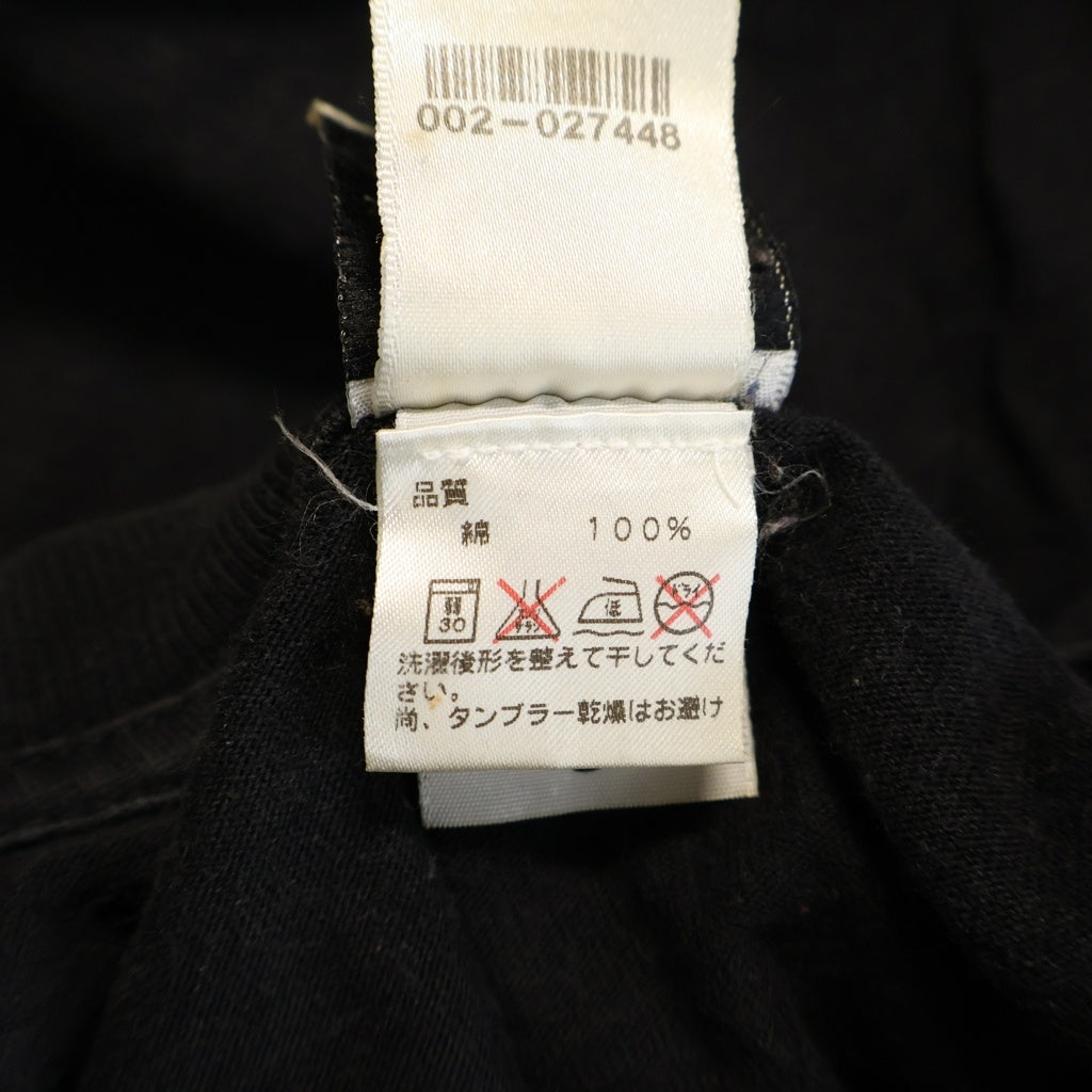 CHROME HEARTS(クロムハーツ) OLD VINE DAGGER L/S TEE オールド ヴァインダガー総柄プリント クルーネック長袖Tシャツ ロングスリーブカットソー ブラック/ゴールド
