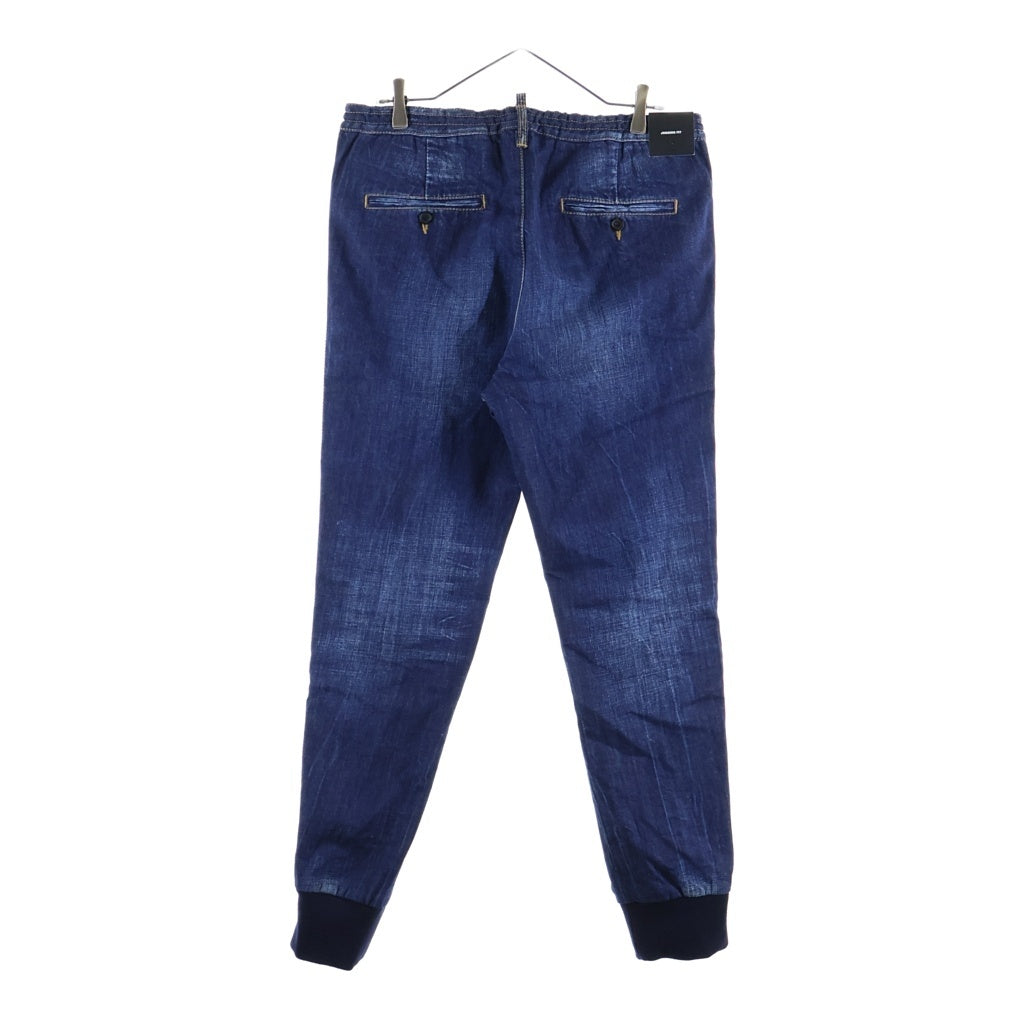 DSQUARED2(ディースクエアード) 20AW サイドロゴテープ イージーデニムジョガーパンツ インディゴ S74KB0448