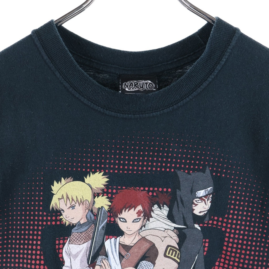 VINTAGE(ヴィンテージ) 00S VINTAGE NARUTO SHIPPUDEN TEE ヴィンテージ ナルト疾風伝 砂の三姉妹 クルーネック半袖Tシャツ カットソー ブラック