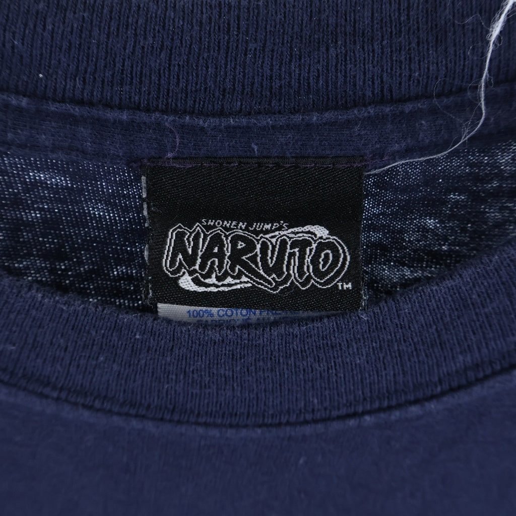 VINTAGE(ヴィンテージ) 00S VINTAGE NARUTO TEE ヴィンテージ 第7班 ナルト サスケ サクラ クルーネック半袖Tシャツ カットソー ネイビー