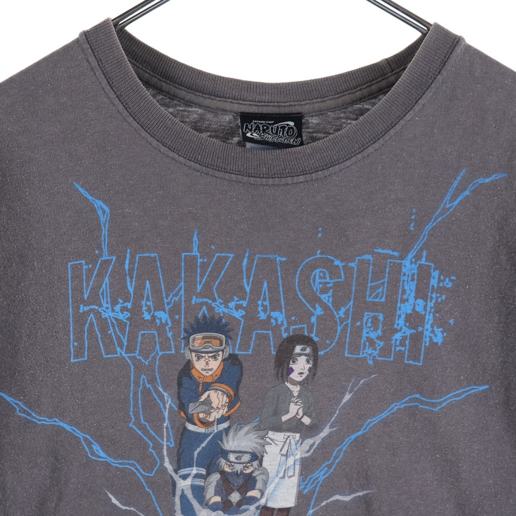 VINTAGE(ヴィンテージ) 00S VINTAGE NARUTO SHIPPUDEN TEE ヴィンテージ ナルト疾風伝 カカシクロニクル クルーネック半袖Tシャツ カットソー グレー