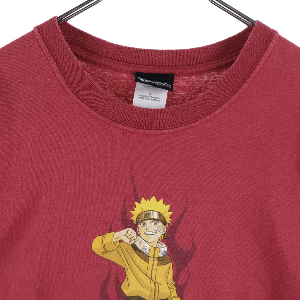 VINTAGE(ヴィンテージ) 00S VINTAGE NARUTO TEE ヴィンテージ うずまきナルト 両面プリント クルーネック半袖Tシャツ カットソー レッド