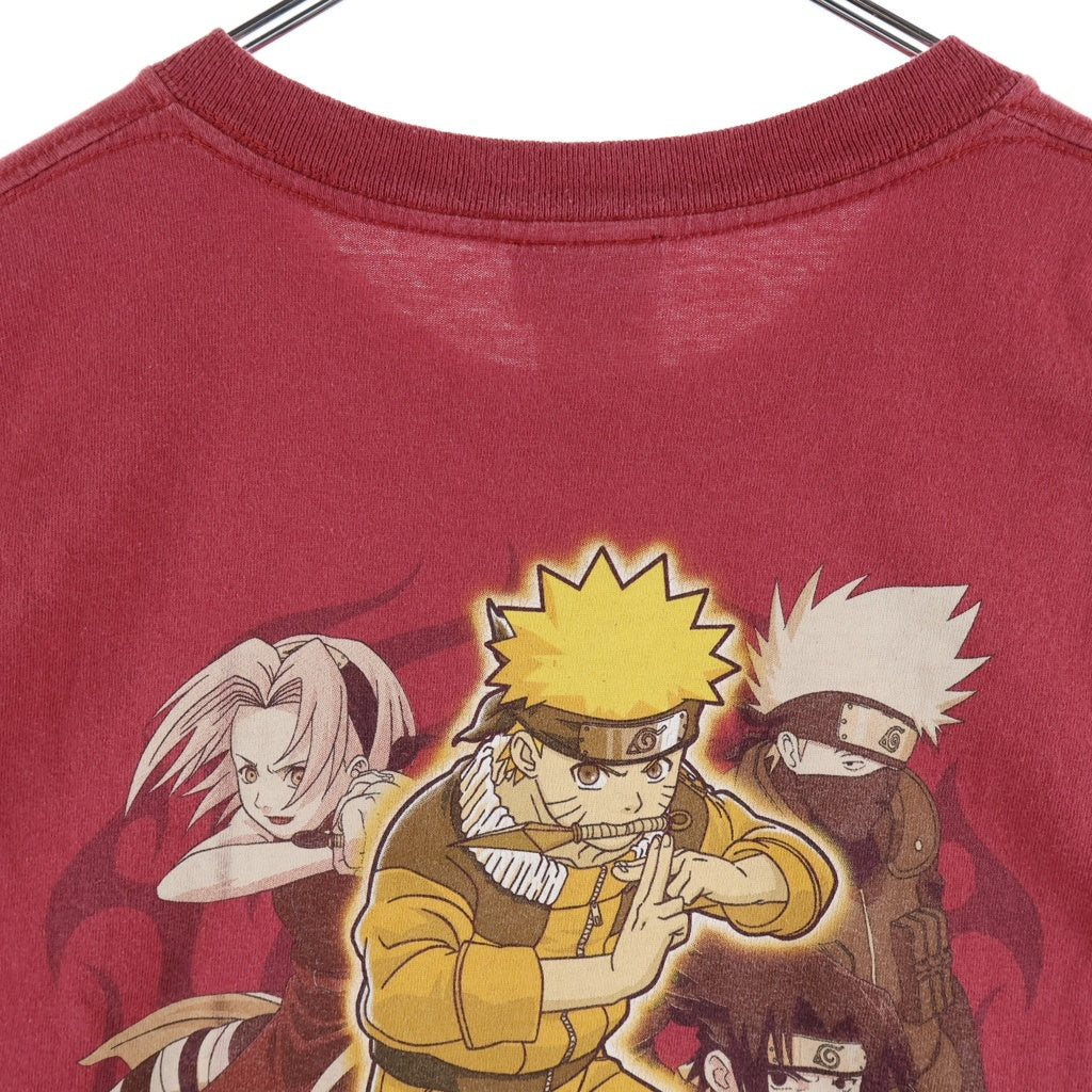 VINTAGE(ヴィンテージ) 00S VINTAGE NARUTO TEE ヴィンテージ うずまきナルト 両面プリント クルーネック半袖Tシャツ カットソー レッド