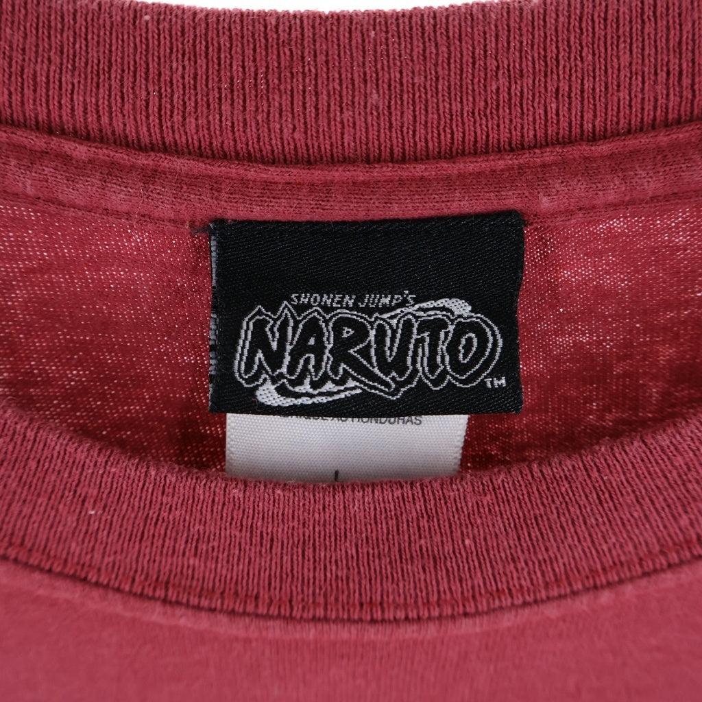 VINTAGE(ヴィンテージ) 00S VINTAGE NARUTO TEE ヴィンテージ うずまきナルト 両面プリント クルーネック半袖Tシャツ カットソー レッド