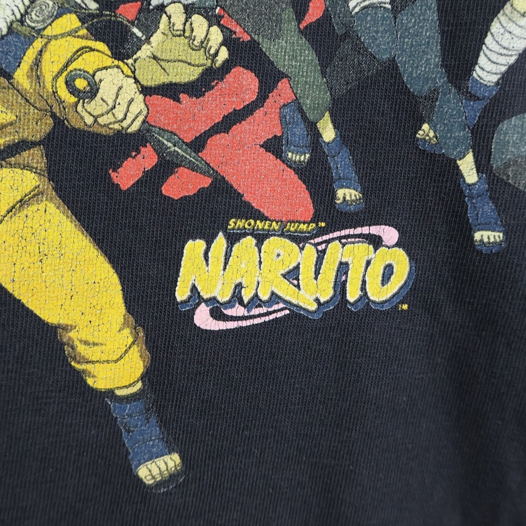 VINTAGE(ヴィンテージ) 00S VINTAGE NARUTO TEE ヴィンテージ ナルト 中忍試験編 クルーネック半袖Tシャツ カットソー ブラック