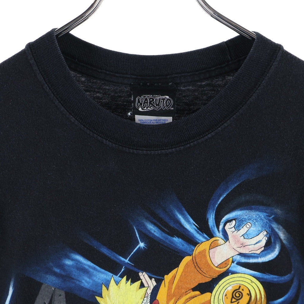 VINTAGE(ヴィンテージ) 00S VINTAGE NARUTO TEE ヴィンテージ ナルト うずまきナルト&うちはサスケ クルーネック半袖Tシャツ カットソー ブラック
