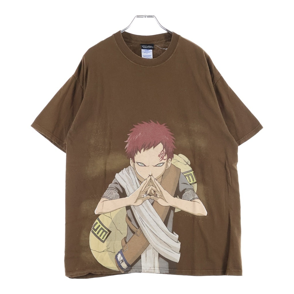 VINTAGE(ヴィンテージ) 00S VINTAGE NARUTO GAARA TEE ヴィンテージ ナルト 我愛羅 クルーネック半袖Tシャツ カットソー ブラウン