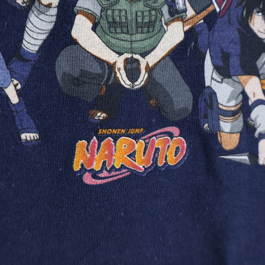 VINTAGE(ヴィンテージ) 00S VINTAGE NARUTO TEE ヴィンテージ ナルト 全員集合 クルーネック半袖Tシャツ カットソー ネイビー