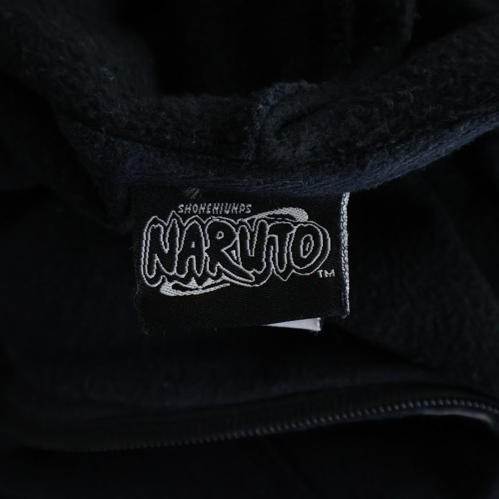 VINTAGE(ヴィンテージ) 00S VINTAGE NARUTO HOODIE ヴィンテージ ナルト はたけカカシ ジップアップフーディー パーカー ブラック
