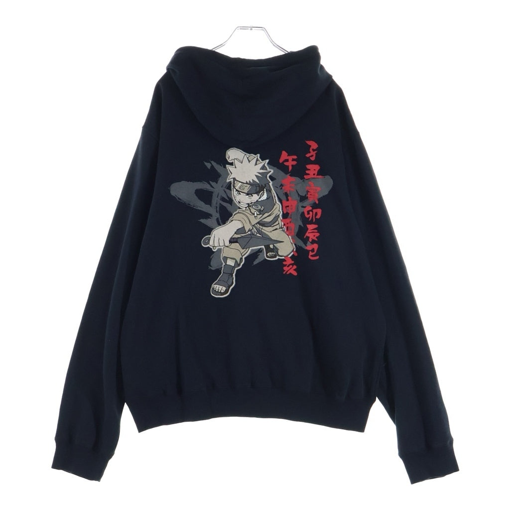 VINTAGE(ヴィンテージ) 00S VINTAGE NARUTO HOODIE ヴィンテージ ナルト うずまきナルト ジップアップフーディー パーカー ブラック