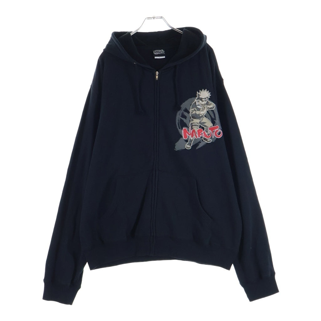 VINTAGE(ヴィンテージ) 00S VINTAGE NARUTO HOODIE ヴィンテージ ナルト うずまきナルト ジップアップフーディー パーカー ブラック