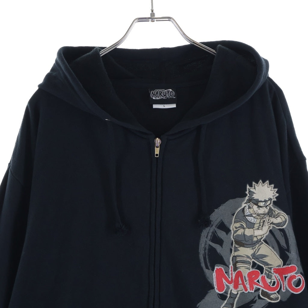 VINTAGE(ヴィンテージ) 00S VINTAGE NARUTO HOODIE ヴィンテージ ナルト うずまきナルト ジップアップフーディー パーカー ブラック