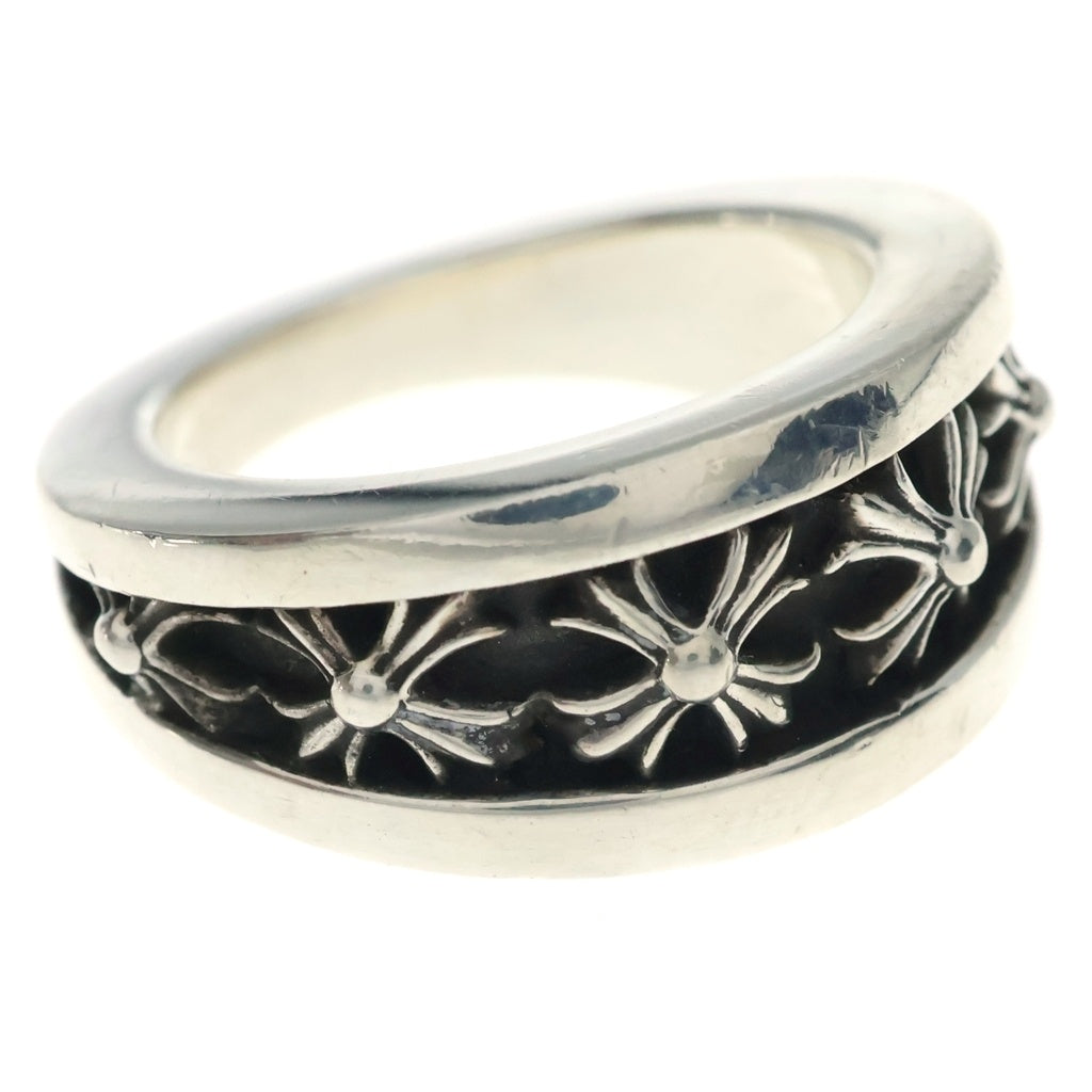 CHROME HEARTS(クロムハーツ) NARROW V X ナローVバンド CH Xリング シルバー