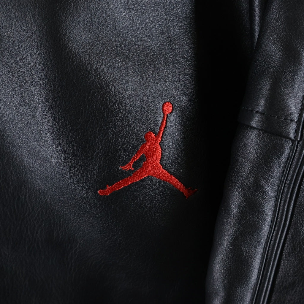 SUPREME(シュプリーム) 26SS ×NIKE Jordan Hooded Leather Jacket ナイキ ジョーダン フーデッドレザージャケット ブラック IR6449-010