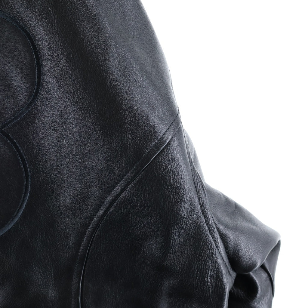 SUPREME(シュプリーム) 26SS ×NIKE Jordan Hooded Leather Jacket ナイキ ジョーダン フーデッドレザージャケット ブラック IR6449-010