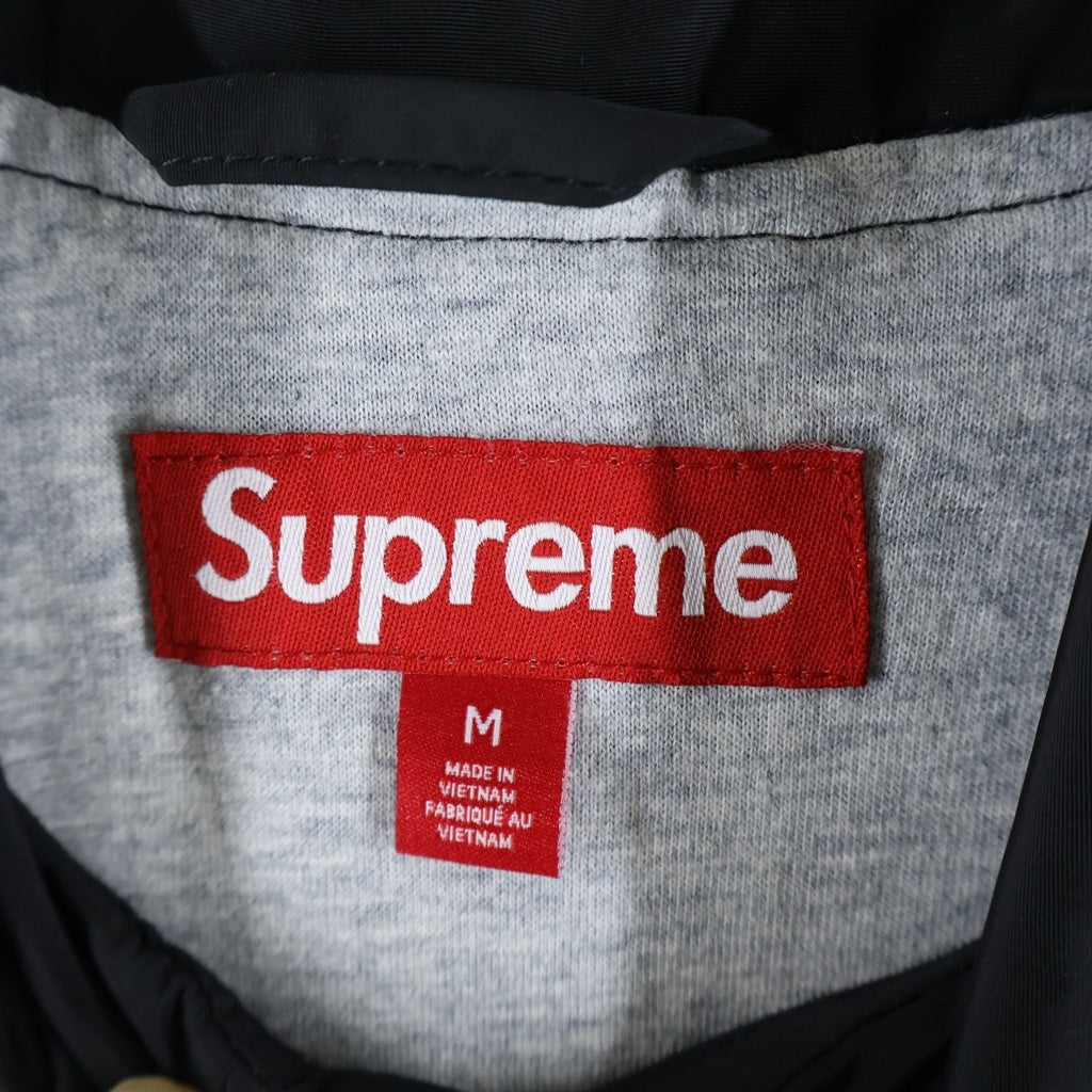 SUPREME(シュプリーム) 24AW Crest Coaches Jacket クレスト ロゴエンブロイダリー コーチジャケット ブラック