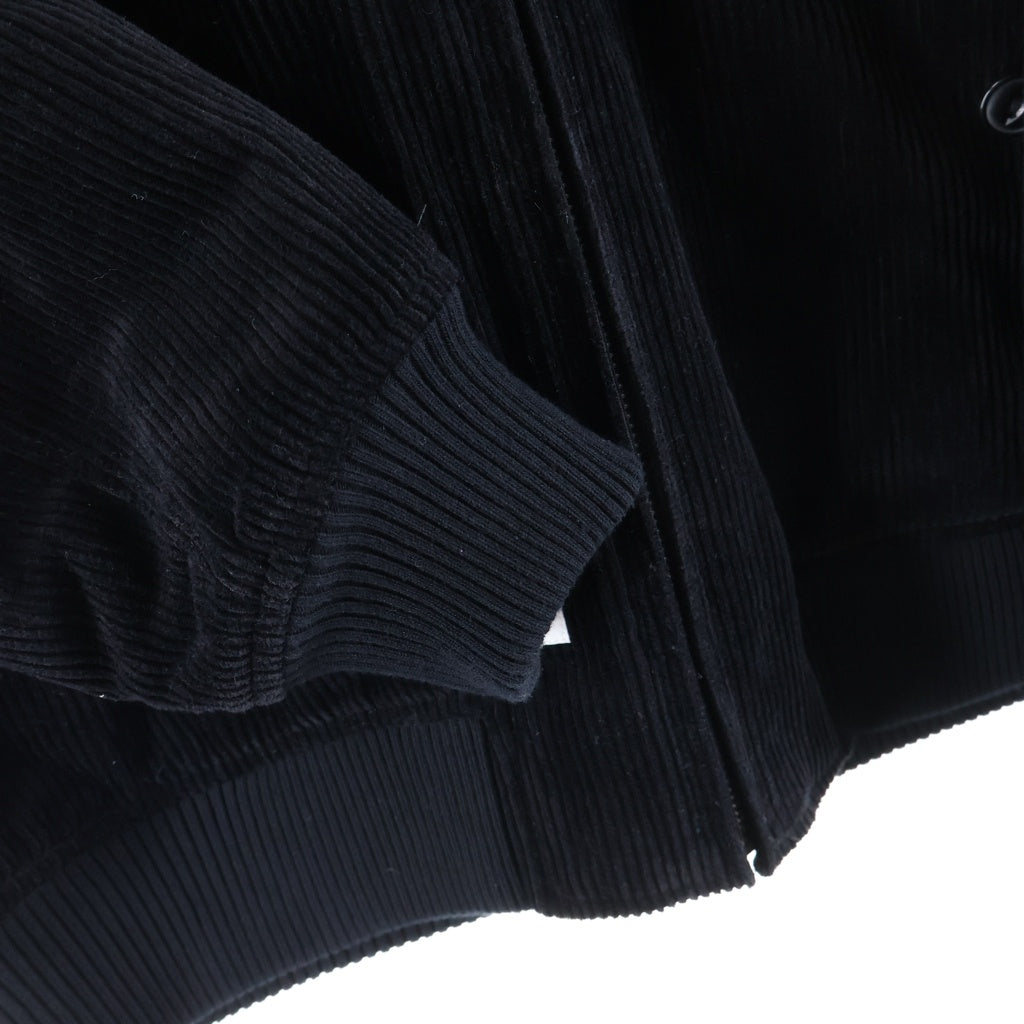 SCHOTT(ショット) SWINGTOP JACKET コーデュロイ ロゴパッチ ジップアップスウィングトップ ジャケット ブラック 782-2252016