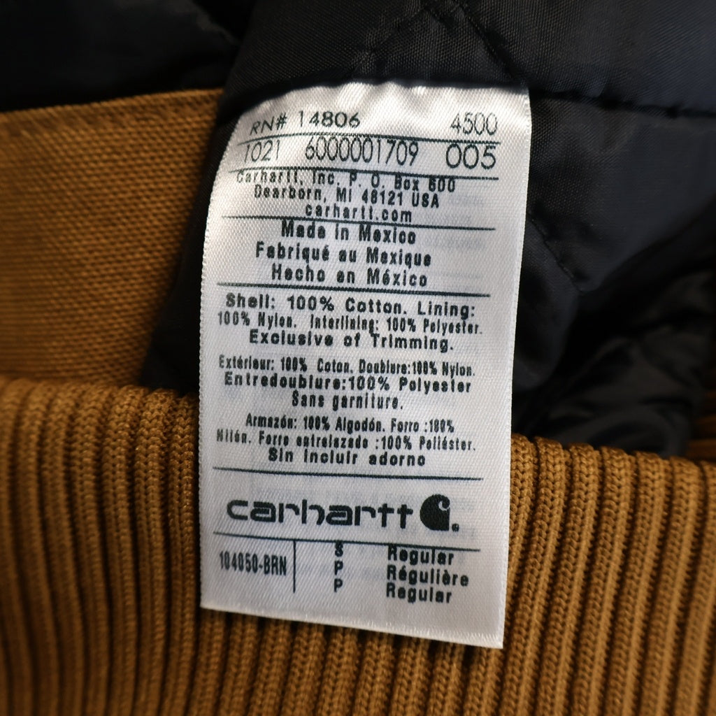 CARHARTT(カーハート) WASHED DUCK INSULATED ACTIVE JACKET ウォッシュ加工 ダック地 中綿アクティブジャケット ブラウン 104050-BRN