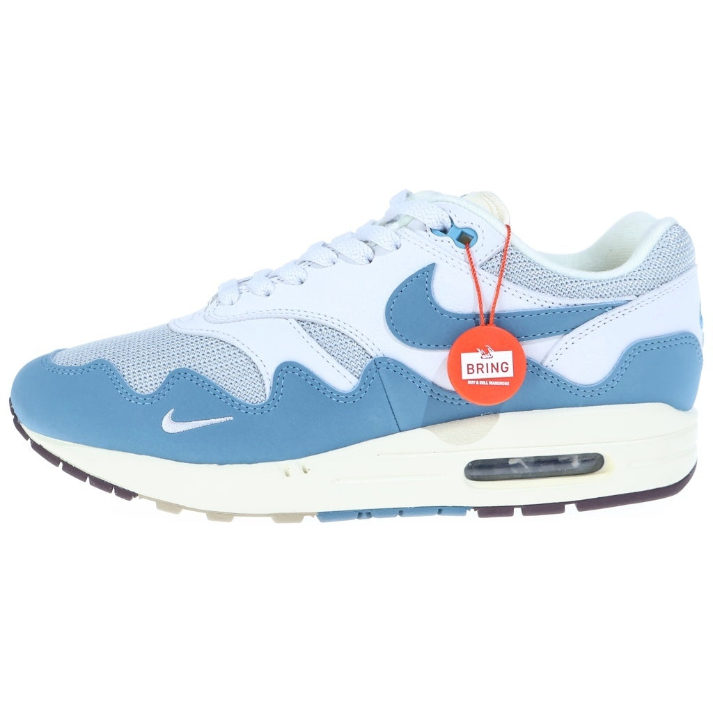 NIKE(ナイキ) ×PATTA AIR MAX NOISE AQUA パタ エアマックス 1 ノイズ アクア ローカットスニーカー グレー/ブルー US9/27cm DH1348-004