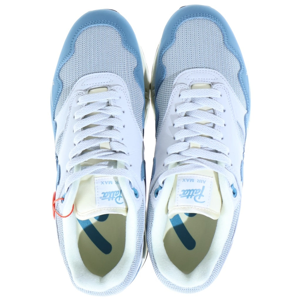 NIKE(ナイキ) ×PATTA AIR MAX NOISE AQUA パタ エアマックス 1 ノイズ アクア ローカットスニーカー グレー/ブルー US9/27cm DH1348-004