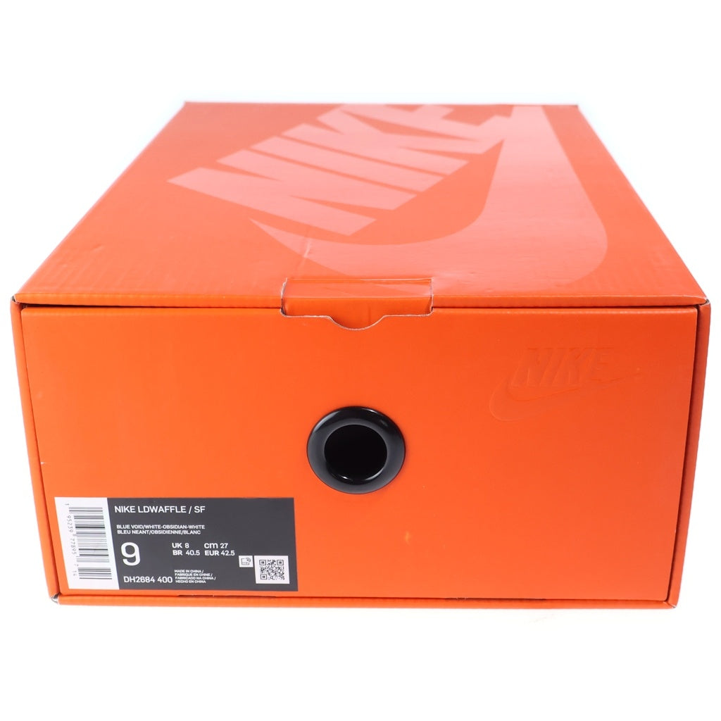 NIKE(ナイキ) ×FRAGMENT DESIGN ×SACAI LD WAFFLE フラグメントデザイン サカイ LDワッフル ローカットスニーカー ネイビー US9/27cm DH2684-400
