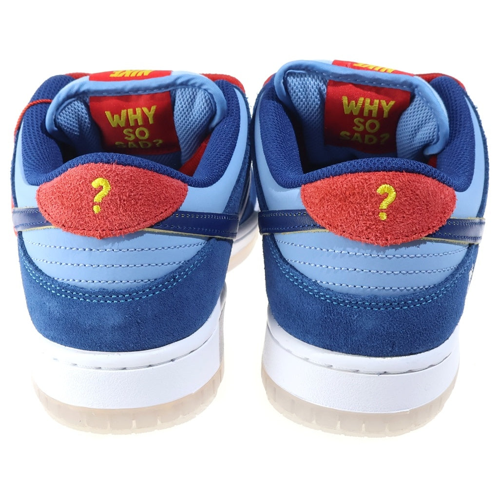 NIKE SB(ナイキエスビー) ×WHY SO SAD? DUNK LOW ワイ ソー サド ダンク ローカットスニーカー ブルー US9/27cm DX5549-400