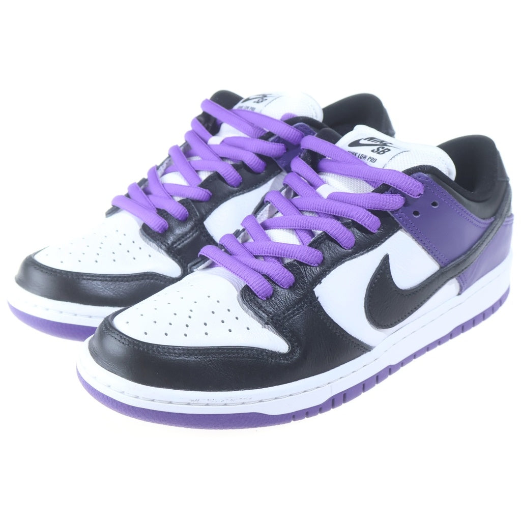NIKE SB(ナイキエスビー) DUNK LOW PRO COURT PURPLE ダンク プロ コート ローカットスニーカー ホワイト/パープル/ブラック US9/27cm BQ6817-500