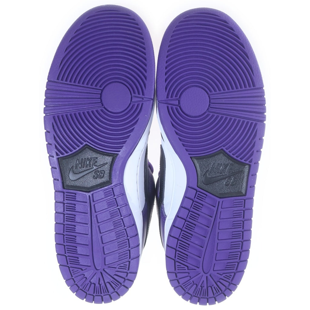 NIKE SB(ナイキエスビー) DUNK LOW PRO COURT PURPLE ダンク プロ コート ローカットスニーカー ホワイト/パープル/ブラック US9/27cm BQ6817-500