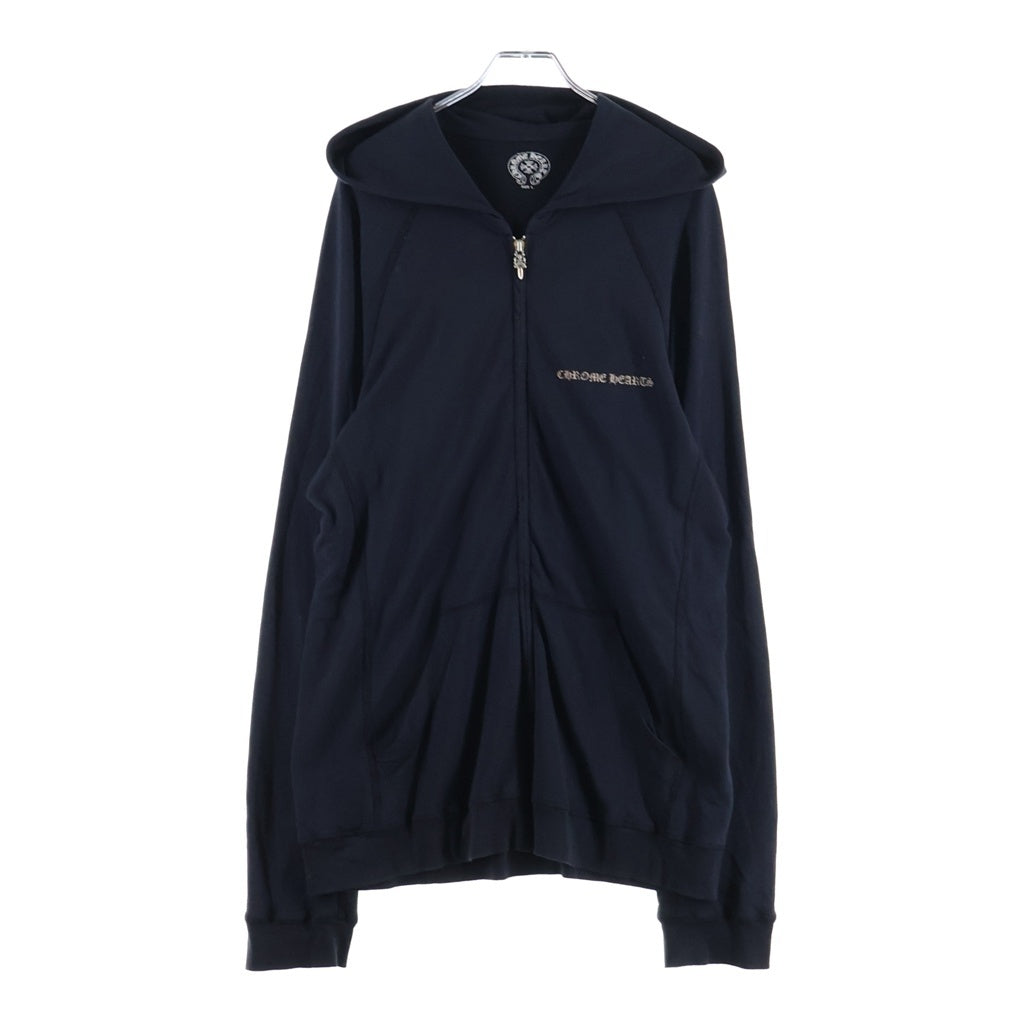CHROME HEARTS(クロムハーツ) OLD CHプラスプリント ダガージップアップパーカー ラグランスリーブフーディー ブラック 2212-304-3141