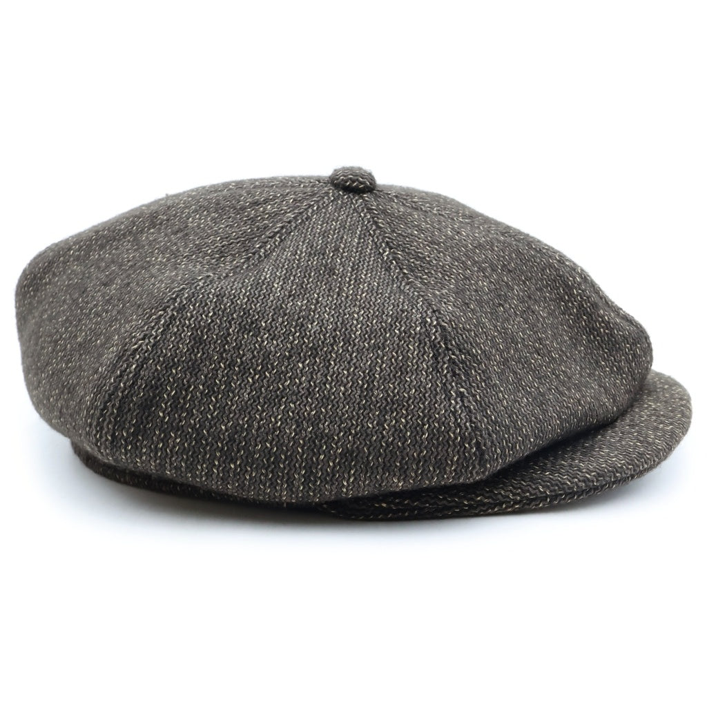 Brown's BEACH(ブラウンズビーチ) ×THE H.W DOG&CO CSQUET HUNTING CAP エイチダブリュードッグアンドコー ビーチクロス ごま塩 キャスケット ハンティングキャップ 帽子 ブラウン