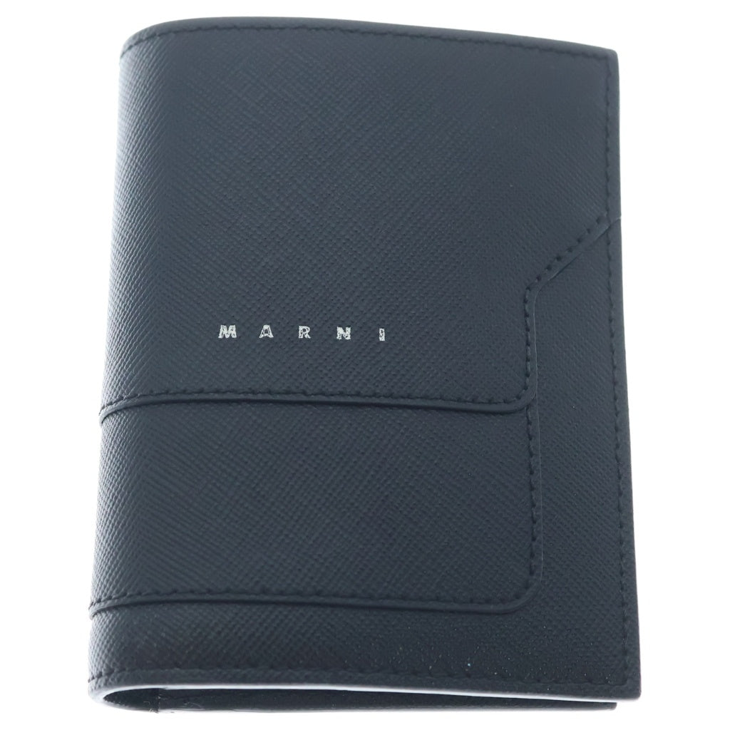 MARNI(マルニ) BILLFOLD バイフォールド サフィアーノ レザー 二つ折り財布 ウォレット ブラック PFMI0046U0