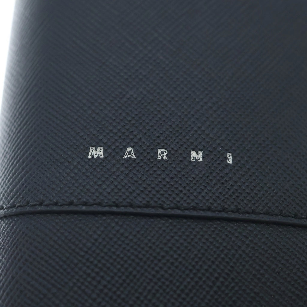 MARNI(マルニ) BILLFOLD バイフォールド サフィアーノ レザー 二つ折り財布 ウォレット ブラック PFMI0046U0