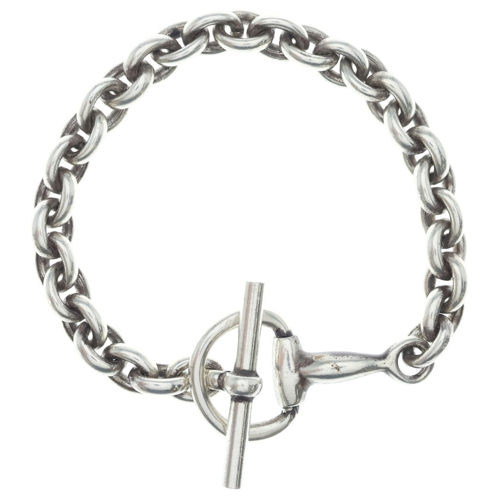 LAVER(ラバー) TAXCO 8mm CABLE CHAIN T BAR ケーブル Tバー チェーンブレスレット シルバー レディース